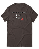 T-Shirt Αντρικό - Are You Drunk - Color Thumbnail Καφέ