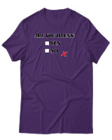 T-Shirt Αντρικό - Are You Drunk - Color Thumbnail Σκούρο Μωβ