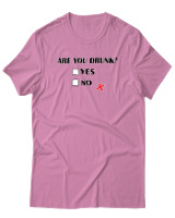 T-Shirt Αντρικό - Are You Drunk - Color Thumbnail Ροζ