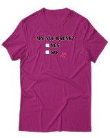 T-Shirt Αντρικό - Are You Drunk - Color Thumbnail Φουξια