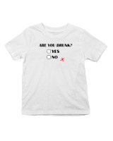 T-Shirt  Παιδικό - Are You Drunk - Color Thumbnail 'Ασπρο