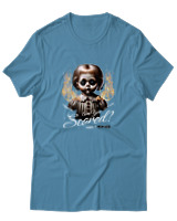 T-Shirt Αντρικό - Are You Scared - Color Thumbnail Τιρκουάζ