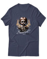 T-Shirt Αντρικό - Are You Scared - Color Thumbnail Μπλε Γκρι
