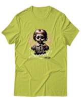 T-Shirt Αντρικό - Are You Scared - Color Thumbnail Λαχανί