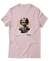 T-Shirt Αντρικό - Are You Scared - Color Thumbnail Απαλό Ροζ