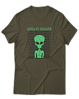T-Shirt Αντρικό - Area 51 - Color Thumbnail Χακί