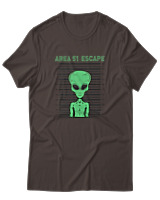 T-Shirt Αντρικό - Area 51 - Color Thumbnail Καφέ