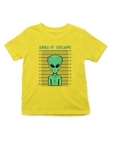 T-Shirt  Παιδικό - Area 51 - Color Thumbnail Κίτρινο