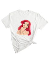 T-Shirt Woman Fashion Γυναικείο - Ariel Fuck Off - Color Thumbnail WHITE