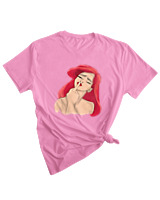 T-Shirt Woman Fashion Γυναικείο - Ariel Fuck Off - Color Thumbnail PINK