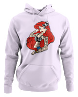Φούτερ με κουκούλα Γυναικείο - Ariel Inked - Color Thumbnail Lilac