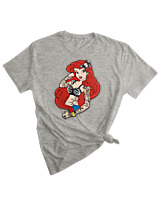 T-Shirt Woman Fashion Γυναικείο - Ariel Inked - Color Thumbnail GREY MELANZE