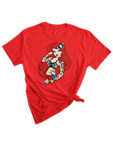 T-Shirt Woman Fashion Γυναικείο - Ariel Inked - Color Thumbnail RED