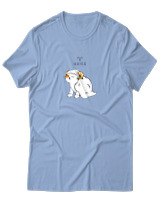 T-Shirt  Γυναικείο - Aries Cats - Color Thumbnail Γαλάζιο