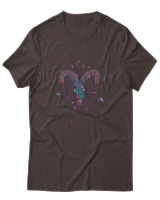 T-Shirt Αντρικό - Aries Colorfull - Color Thumbnail Καφέ