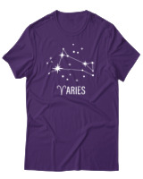 T-Shirt Αντρικό - Aries Universe - Color Thumbnail Σκούρο Μωβ
