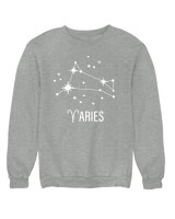 Φούτερ χωρίς κουκούλα - Aries Universe - Color Thumbnail Γκρι Μελανζέ
