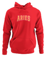 Φούτερ με κουκούλα Αντρικό - Aries - Color Thumbnail Κόκκινο