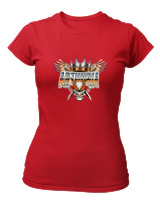 T-Shirt Στενή Γραμμή Γυναικείο - Arthuria - Color Thumbnail Κόκκινο