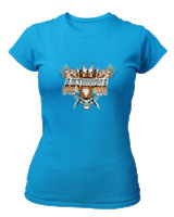 T-Shirt Στενή Γραμμή Γυναικείο - Arthuria - Color Thumbnail Τιρκουάζ