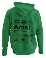 Φούτερ με κουκούλα - Artist - Color Thumbnail Kelly Green