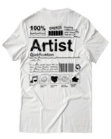 T-Shirt Αντρικό - Artist - Color Thumbnail Άσπρο