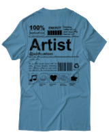 T-Shirt Αντρικό - Artist - Color Thumbnail Τιρκουάζ