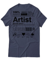 T-Shirt Αντρικό - Artist - Color Thumbnail Μπλε Γκρι