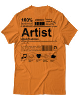 T-Shirt Αντρικό - Artist - Color Thumbnail Πορτοκαλί