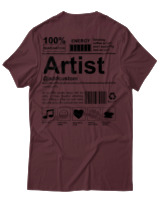 T-Shirt Αντρικό - Artist - Color Thumbnail Μπορντό