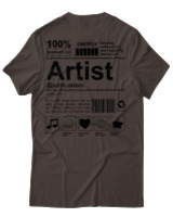 T-Shirt Αντρικό - Artist - Color Thumbnail Καφέ