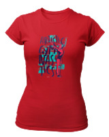 T-Shirt Στενή Γραμμή Γυναικείο - Artistic Gym - Color Thumbnail Κόκκινο