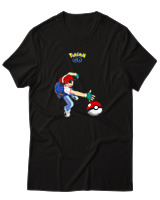 T-Shirt Αντρικό - Ash Ketchum - Color Thumbnail Μαύρο