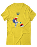 T-Shirt Αντρικό - Ash Ketchum - Color Thumbnail Χρυσό Κίτρινο