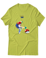 T-Shirt Αντρικό - Ash Ketchum - Color Thumbnail Λαχανί