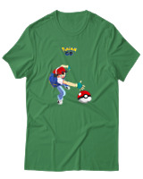 T-Shirt Αντρικό - Ash Ketchum - Color Thumbnail Πράσινο