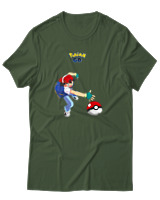 T-Shirt Αντρικό - Ash Ketchum - Color Thumbnail Κυπαρισσί