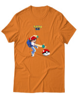 T-Shirt Αντρικό - Ash Ketchum - Color Thumbnail Πορτοκαλί