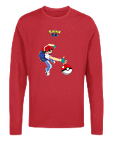 Μακρυμάνικο Μακό Αντρικό - Ash Ketchum - Color Thumbnail Κόκκινο