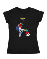 Κοριτσίστικο Κοντομανικο Παιδικό - Ash Ketchum - Color Thumbnail Μαύρο
