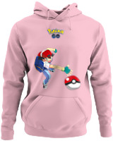 Φούτερ με κουκούλα - Ash Ketchum - Color Thumbnail Pink