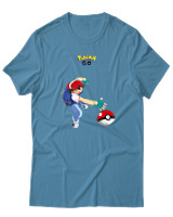 T-Shirt  Γυναικείο - Ash Ketchum - Color Thumbnail Τυρκουάζ