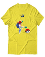 T-Shirt  Γυναικείο - Ash Ketchum - Color Thumbnail Κίτρινο