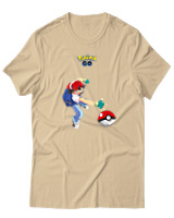 T-Shirt  Γυναικείο - Ash Ketchum - Color Thumbnail Μπέζ