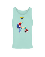 Αμάνικο Μπλουζάκι Αντρικό - Ash Ketchum - Color Thumbnail Arctic Blue