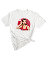 T-Shirt Woman Fashion Γυναικείο - Ask Me - Color Thumbnail WHITE