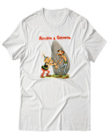 T-Shirt Unisex - Asterix & Ozempix - Color Thumbnail Άσπρο