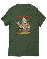 T-Shirt Unisex - Asterix & Ozempix - Color Thumbnail Κυπαρισσί