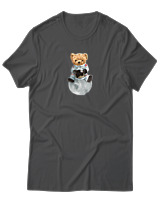 T-Shirt Αντρικό - Astronaut Bear - Color Thumbnail Ανθρακί