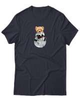 T-Shirt Αντρικό - Astronaut Bear - Color Thumbnail Σκούρο Μπλε